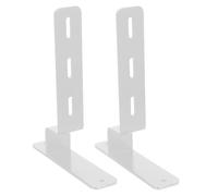 Ipetboom Heavy Duty Pegboard Desk Mount Brackets 2pcs Set, Metal Table Pegboard Fixing Support for Workshop and Office Desktop Organizer
