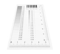 Ipetboom High-Precision Crack Width Gauge Sturdy Film Ruler Line Gauge for Accurate Size Estimation and Crack Comparison in Engineering Applications