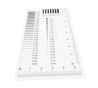 Ipetboom High Precision Sec Estimation Chart Film Ruler for Crack Gauge Line Measurement with Markings Transparency Flaw Detection Tool