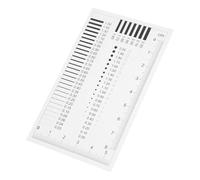 Ipetboom High Precision Sec Estimation Chart Plastic Flaw Detection Film Ruler for Diameter Defect Measurement and Line Width Inspection Suitable for Measuring Spots