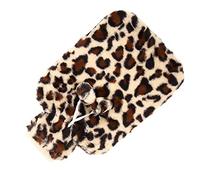 Ipetboom Hot Water Bag Comfortable Multi Function Heating Pouch for Winter Relief for Muscles Stress and Fill with Hot Cold Water Cozy Leopard Print