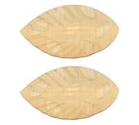 Ipetboom Hotel Towel Tray Set 2pcs Leaf Shaped Plastic Hand Towel Holder for Bathroom Countertop Guest Napkin Tray Bath Accessories