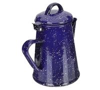 Ipetboom Household Enamel Kettle Multi Function Coffee Pot for Stovetop Use Heat Resistant Teapot with Scald Handle for Home Office and Camping