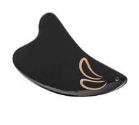 Ipetboom Household Lymphatic Massager Portable Face Scraper Synthetic Material Black Guasha Board for Face Massage and Feet Massage Professional Scraping Tool for Home Use