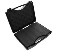 Ipetboom Impact-Resistant Hard Microphone Carry Box with Portable Handle Medium Protective Storage Case for Wireless Handheld Mics Dj Mixer Cables for Karaoke Podcast and Studio Equipment