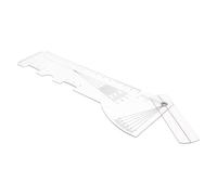 Ipetboom Inter-pupillary Distance Meter and Optical Pd Ruler for Eyeglasses Pupillary Distance Measuring Tool with Curved Angle Design for Optometry and Eyeglass Fitting