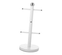 Ipetboom Iron Mug Tree Stand Sturdy Iron Craft Smooth Edges Coffee Cup Holder for Kitchen and Home Easy to Clean Multi-use Tea Cup Storage Rack