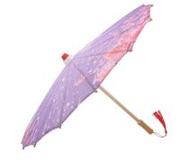 Ipetboom Japanese Style Oil Paper Umbrella with Cherry Blossom Pattern, Decorative Photo Studio Parasol for Stage Props, 56cm Diameter with Tassel Handle, Vintage Asian Style Photography Accessory