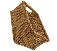 Ipetboom Large Capacity Brown Woven Sundries Organizer Basket Made of Sturdy Pp with Easy to Clean Feature, Home Basket for Simple and Fresh Storage Solutions