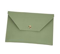 Ipetboom Large Capacity Cosmetic Pouch and Envelope Wallet in Teal Green, Double-Sided Pu Leather Makeup Brush Bag and Small Money Purse for Women Travel and Daily Use