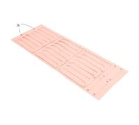 Ipetboom Large Hair Clips Organizer Hanging Storage Bag 38x104cm Felt Hair Bow Holder Headband Wall Pouch Pink for Door or Closet Accessories