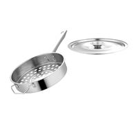 Ipetboom Large Stainless-Steel Colander Mesh Food Strainer with Rustproof Material for Vegetarian Food and Fruit Washing