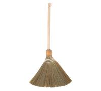 Ipetboom Lasting Corn Whisk Broom Handmade with Detachable Wooden Handle - Soft Bristles for Efficient Dust Removal and Floor Cleaning in Living Room Bedroom Kitchen, 64x31x6cm