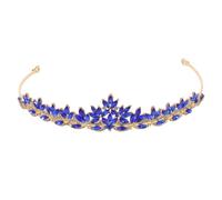Ipetboom Leaf Design Rhinestone Bridal Headband Lightweight Wedding Tiara for Women Comfortable Bride Crown with Sparkling Details Suitable for Weddings Birthdays Proms and Themed Events