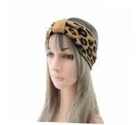 Ipetboom Leopard Print Hair Band Knotted Headbands Set 4 Pcs Knitted Woolen Head Wraps Elastic Twine Multi-use Headwear for All Ages Random Style