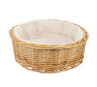 Ipetboom Lightweight Woven Bread Basket with Liner Multi Functional Wicker Snack and Pastry Tray for Home Office Bedroom Storage Food Container for Treats Fruit and Snacks