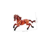 Ipetboom Lightweight Zinc Alloy Horse Lapel Pin Artistic Running Horse Brooch for Chinese Year Vintage Style Shawl Pin Versatile Animal Accessory for Business Casual and Party Wear