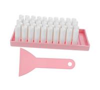 Ipetboom Lip Balm Tubes with Caps Clear Empty Lip Gloss Containers Heat-resistant PP Filling Tray and Spatula for Precise DIY Lipstick Crafting