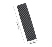Ipetboom Long Strip Exfoliating Bath Towel Jacquard Stripe Body Shower Scrub for Deep Cleaning and Rich Lather Practical Back Exfoliator for Adults Black