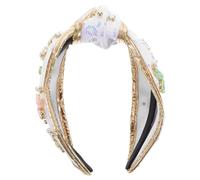 Ipetboom Luxury Wide Headband Stylish Knot for Women Fashionable Goddess Headpiece for Wedding Party