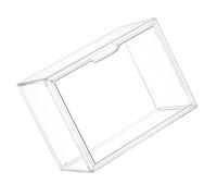 Ipetboom Magnetic Dustproof Display Box Medium Transparent Storage Organizer for Bread Shoes Figurines with Upgraded Magnetic Front Opening Lid Plastic Case for Collectibles and Handbags