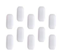 Ipetboom Magnetic Stirrer Bar Magnetic Stir Bars White 10pcs Ptfe Efficient Mixing for Laboratories and Pharmaceutical Factories