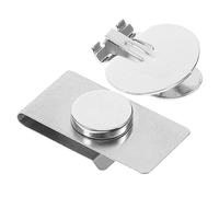 Ipetboom Magnetic Tie Clip Collar Bar Pin for Men and Women Automatic Positioning Necktie Fastener with Wrinkle Design Silver Invisible Tie Clasp for Shirt Practical Collar Stays Accessory