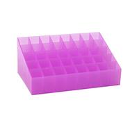 Ipetboom Makeup Stand Slots Lipstick Storage Case Modern Lipstick Holder Organiser for Counter Dresser