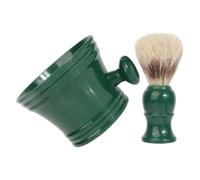 Ipetboom Male Grooming Kit Beard Shaving Brush with Pig Bristles and Polystyrene Foam Bowl for Beard Cleaning and Creating Rich Lather, for Home and Travel Use