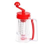 Ipetboom Manual Cake Batter Dispenser with Built Whisk Ergonomic Handheld Mixer and Measuring Cup for Precise Portion Control of Pancakes Cupcakes Muffins Crepes and Dough-Based Treats Easy