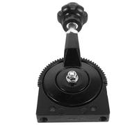 Ipetboom Manual Throttle Control Lever with Easy Installation and Rapid Throttle Response Metal and Construction Black for Excavator and Farm Vehicles for Agricultural Machinery