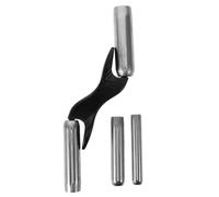 Ipetboom Masonry Brick Jointer Tool with Replaceable Steel Barrel, Black Brick Mortar Trowel for Tile Maintenance and Bricklaying, Sturdy Masonry Jointing Knife for Professional and DIY Use