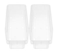 Ipetboom Medication Organizer Box 2pcs Set - Stackable White Plastic Pill Organizer Tray with Open Front for Home Pharmacy Storage and Daily Medication Sorting