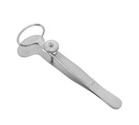 Ipetboom Meibomian Gland Massage Tweezers Stainless Steel Eyelid Squeezer Tool with Fat Forceps for Eye Care and Gland Expression Suitable for Sensitive Skin and Facial Use