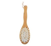 Ipetboom Men's Massage Bath Brush Double-Sided Body Scrubber Natural Bristles Spa Brush for Shower Exfoliation