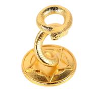 Ipetboom Metal Crystal Ball Stand Snake Shape Alloy Sphere Display Holder for Home Office Decor Artistic High Gloss Finish Unique Snake Design Sphere Display