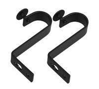 Ipetboom Metal Curtain Rod Brackets Heavy Duty Wall Mount Holder with Easy Installation Iron Support for Indoor Outdoor Curtains Versatile Roman Rod Clamp for Window Drapery