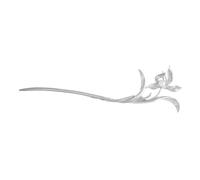 Ipetboom Metal Pearl Plum Pin Lightweight Chinese Style Hair Chopsticks for Women Elegant for Buns Ponytails and Asian Hanfu