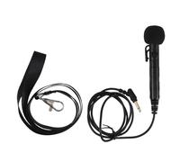Ipetboom Microphone for Speaker Wire Handheld Microphone Journalist Universal Handheld for Teachers Voice Amplifer Mini for Interviews Handmikrofon Black