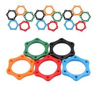 Ipetboom Microphone Grip Rings Shockproof Mic Protector for Wireless Handheld Microphones 20pcs Anti-slip Lightweight Plastic Mic Color Bands and Random Color for Live Performances