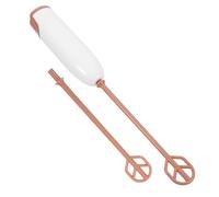 Ipetboom Mini Electric Handheld Mixer for Milk Powder with Extended Handle Detachable Design for Easy Cleaning Powerful Stirrer for Drinks and Formula Mixing with Mixing Rods Warm White