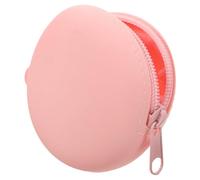 Ipetboom Mini Silicone Coin Purse Keychain, Portable Round Small Pouch Bag with Multifunctional Storage, Stylish and Minimalist Wallet for Organizing Small Items the Go