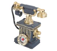 Ipetboom Miniature Retro Telephone Model Decor Realistic Vintage Phone Ornament for Home Mini House Accessories Tabletop Decoration for Parties and Micro Landscapes