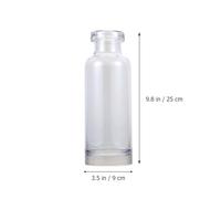 Ipetboom Minimalist Ocean Blue Glass Hydroponics Plant Container for Desktop Decoration Transparent Small-mouth Vase for Home Accessories and Floral Arrangements