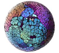 Ipetboom Mosaic Glass Decorative Orbs Radiant Sunlight Reflective Spheres for Garden and Indoor Home Decor Unique Artistic Design Gift for Patio and Living Accents
