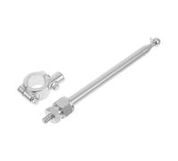 Ipetboom Motorcycle Flagpole Stainless Steel Adjustable Bike Handlebar Flag Pole Easy Installation for Motocross and Cycling