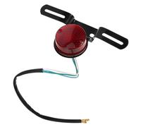 Ipetboom Motorcycle Tail Light with Metal and Plastic Construction, Easy Installation, Retro Stylish Design, Enhances Driving Safety, Includes License Plate Bracket, for Motorbike Rear