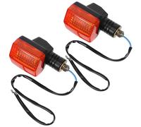 Ipetboom Motorcycle Turn Signal Lamps for Cbt125 - 1 Pair Universal Waterproof Front and Rear Indicator Lights - Motorbike LED Tail Lights Suitable for Electric Scooters and Dirt Bikes