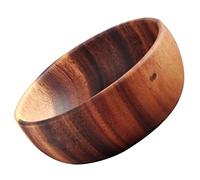 Ipetboom Multi Function Wooden Salad Bowl Acacia Wood Snacks Serving Bowl Stackable Space Saving Design Scald Smooth Edges for Home Kitchen Restaurant Use