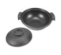 Ipetboom Multifunctional Ceramic Casserole Pot with Double Handles for Household Stockpot Cooking Even Heat Distribution Nonstick Smooth Surface for Stewing Soup Braising and Family